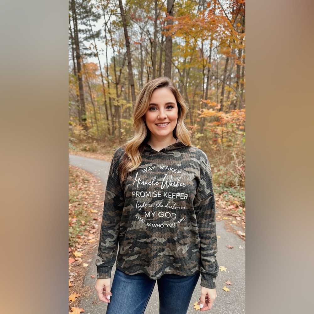 Love in Faith Camo Hoodie